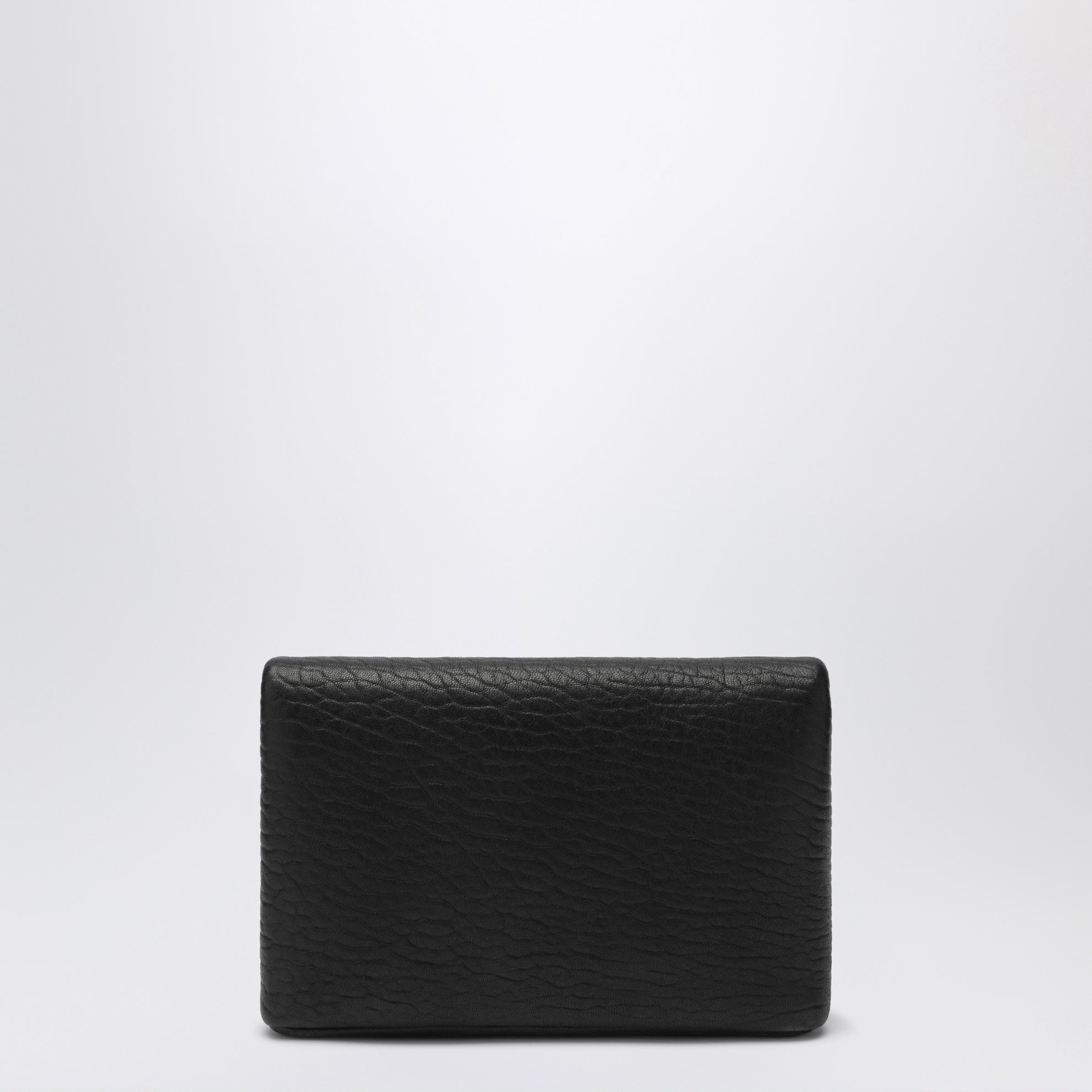 Black Cassandre Chain Pouch in Lambskin Leather