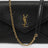 Black Cassandre Chain Pouch in Lambskin Leather