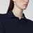 Blaues Poloshirt aus Baumwolle und Seide in Pointelle-Optik mit GG-Motiv