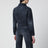 Navy blue jacket with curved waist
