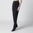 Tailored trousers in black habutai silk