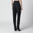 Tailored trousers in black habutai silk