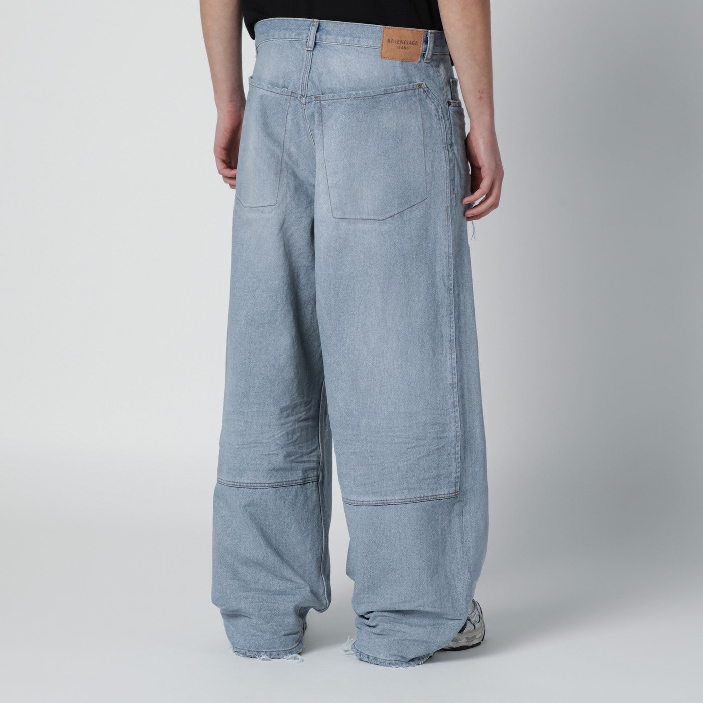 Balenciaga Light blue baggy jeans with rips | TheDoubleF