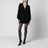Schwarzes Mini-Cardigan-Kleid aus Wolle