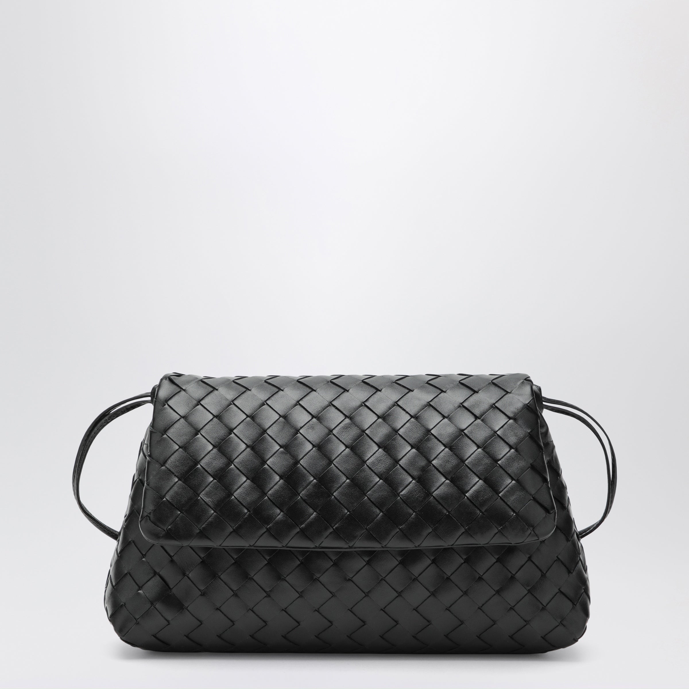 Bottega Veneta Black Intrecciato Giorno clutch | TheDoubleF