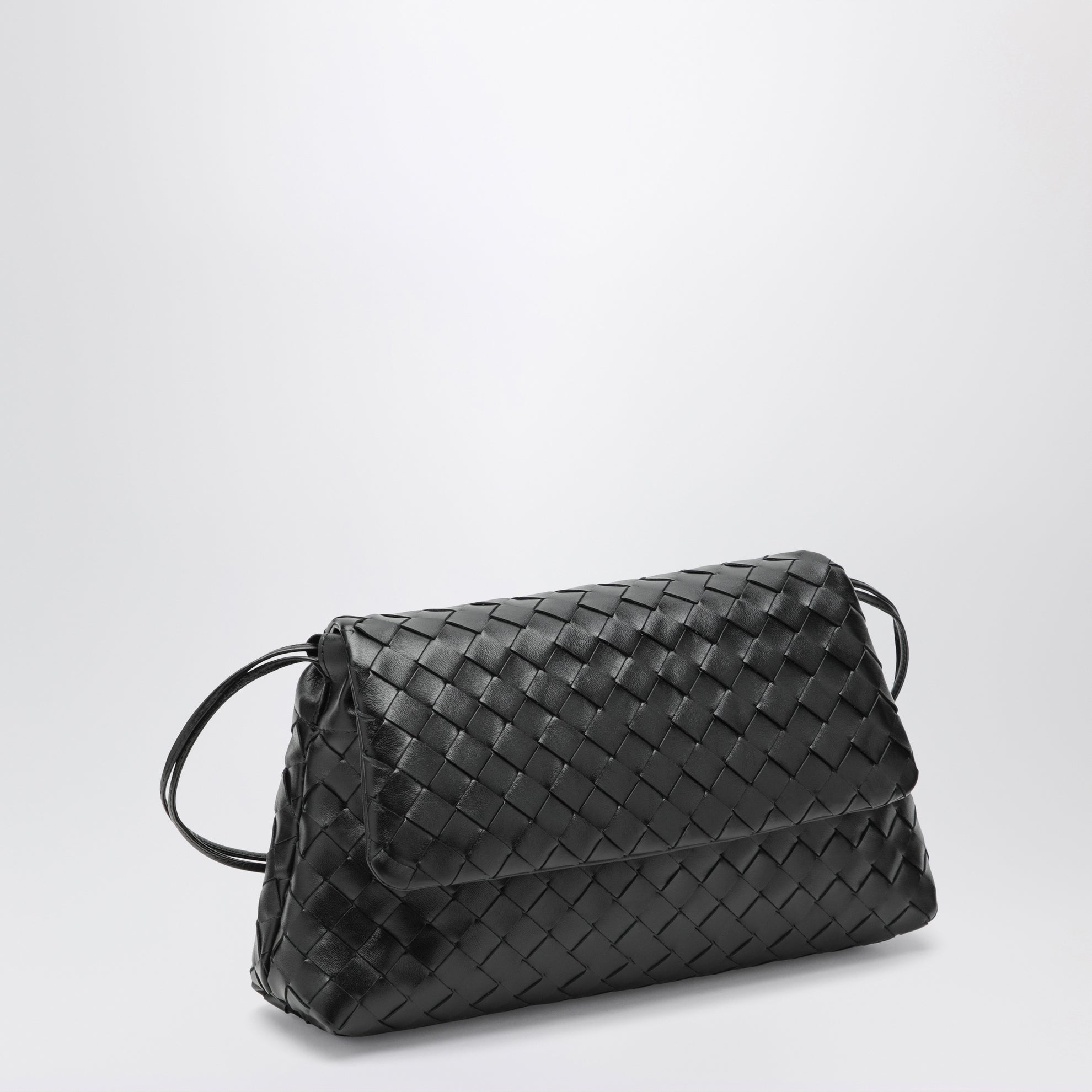 Black Intrecciato Giorno clutch
