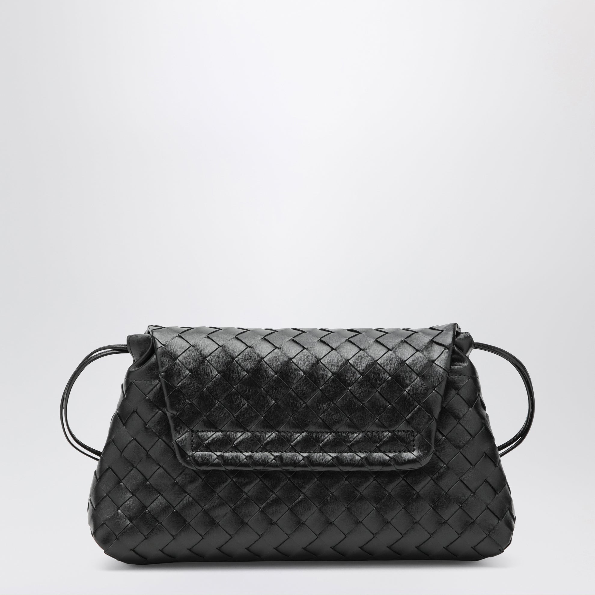 Black Intrecciato Giorno clutch