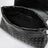 Black Intrecciato Giorno clutch