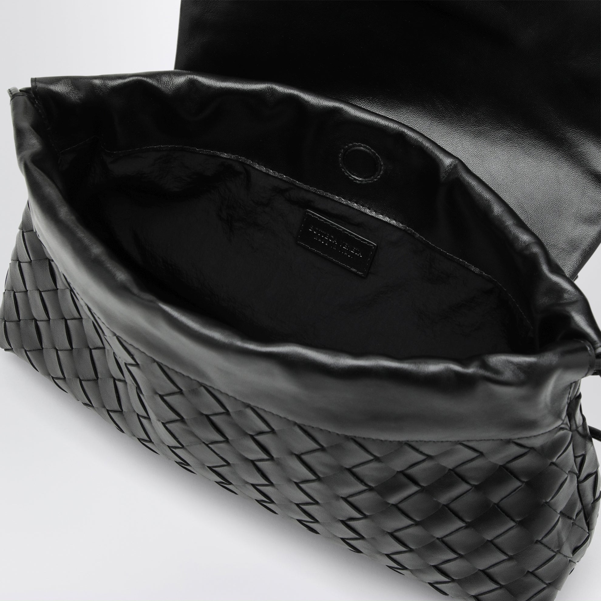 Black Intrecciato Giorno clutch