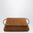 Giorno bag in Amber Intrecciato suede