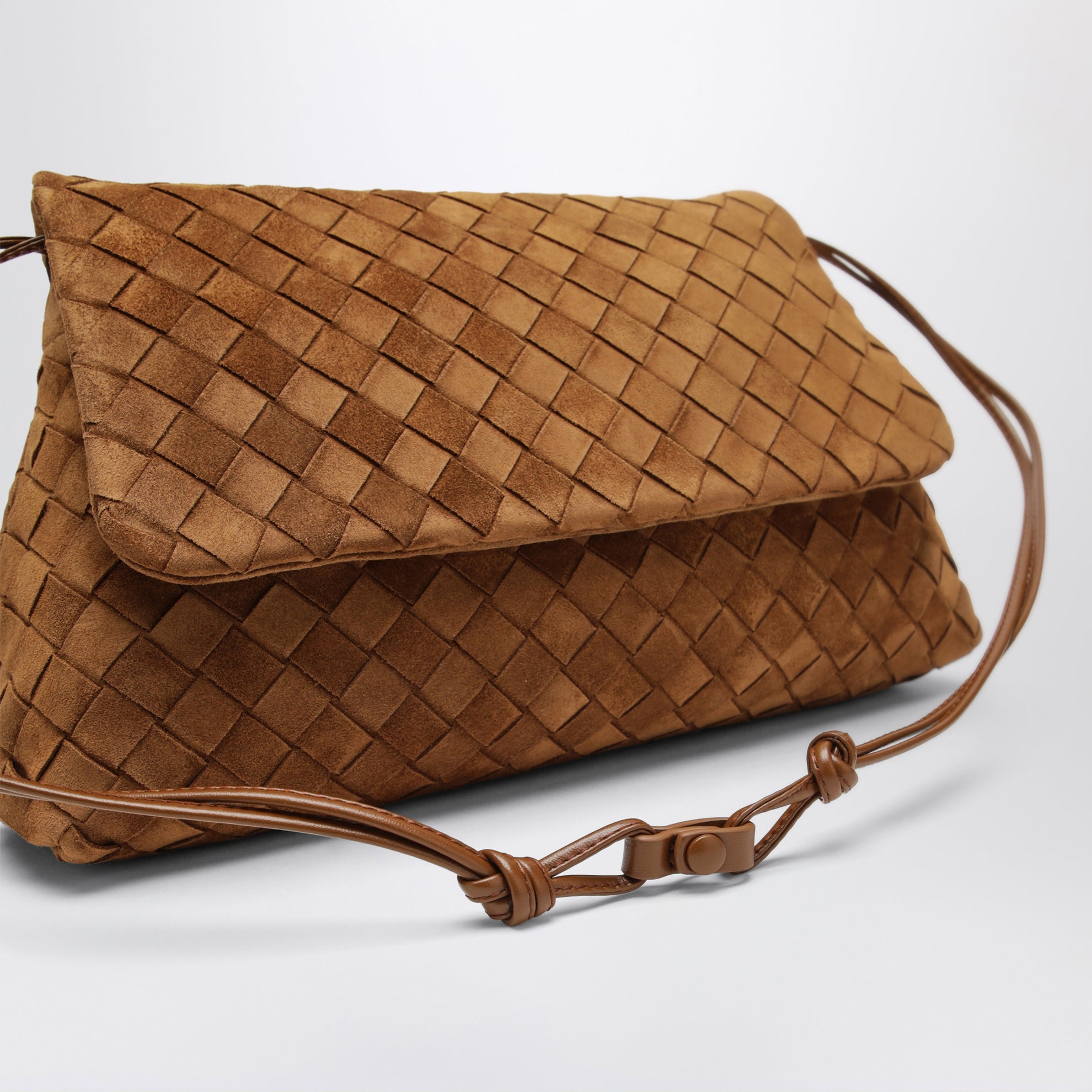Borsa Giorno in suede Intrecciato Amber