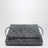 Giorno woven suede clutch in cloudy indigo