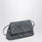 Giorno woven suede clutch in cloudy indigo