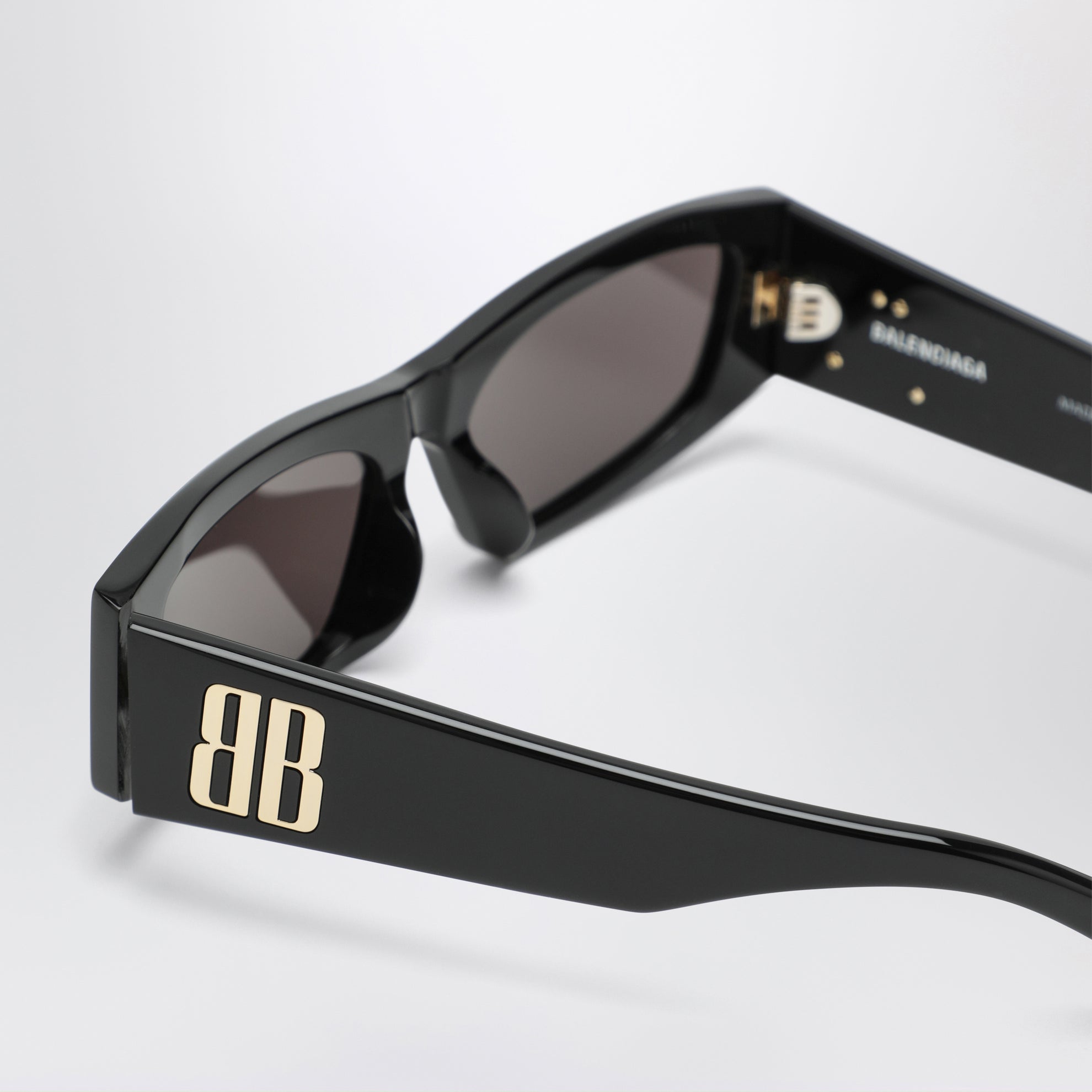 Nano rectangular black sunglasses
