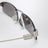 Gossip rechteckige Sonnenbrille Silver/Gradient Grey