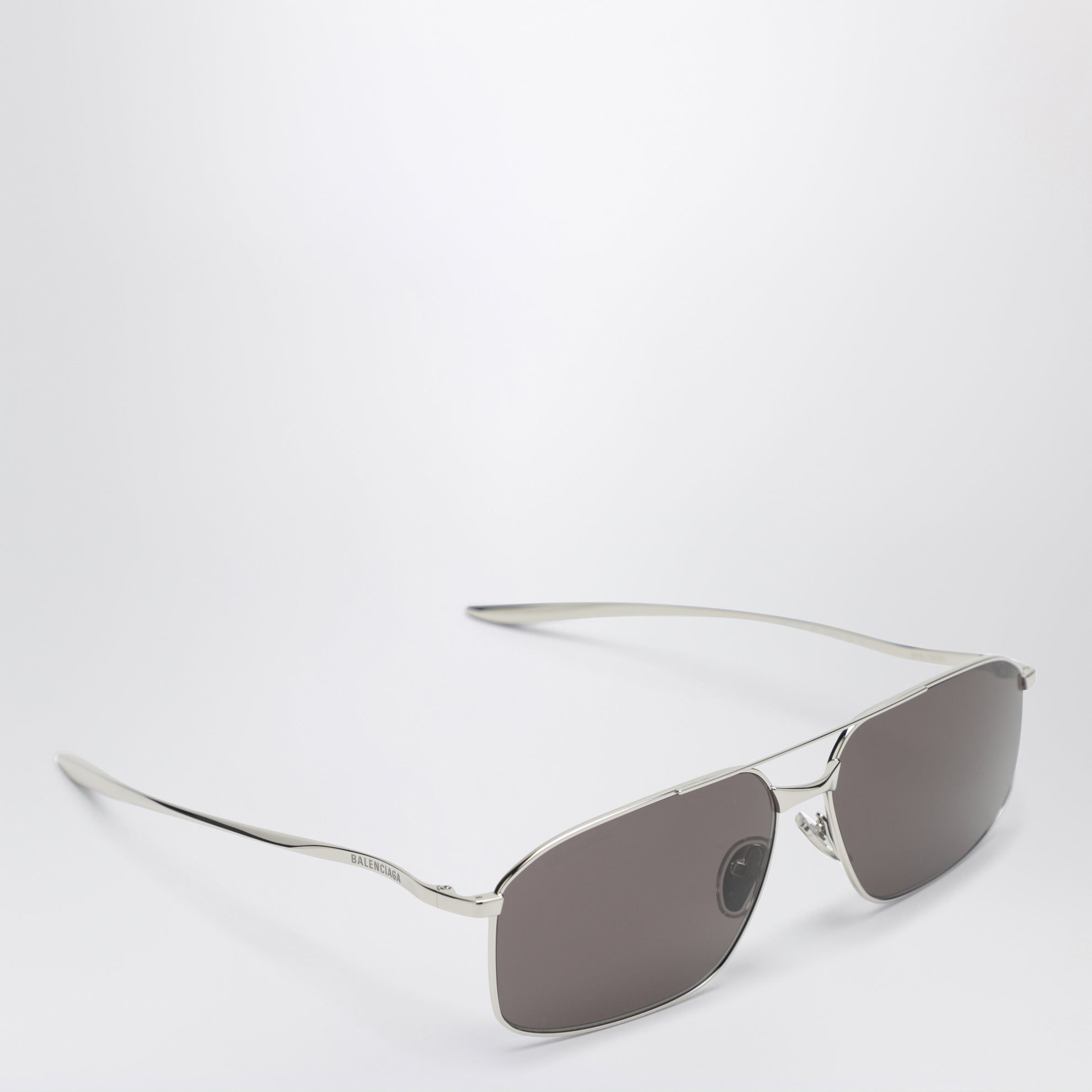 Rechteckige Sonnenbrille Silver/Black