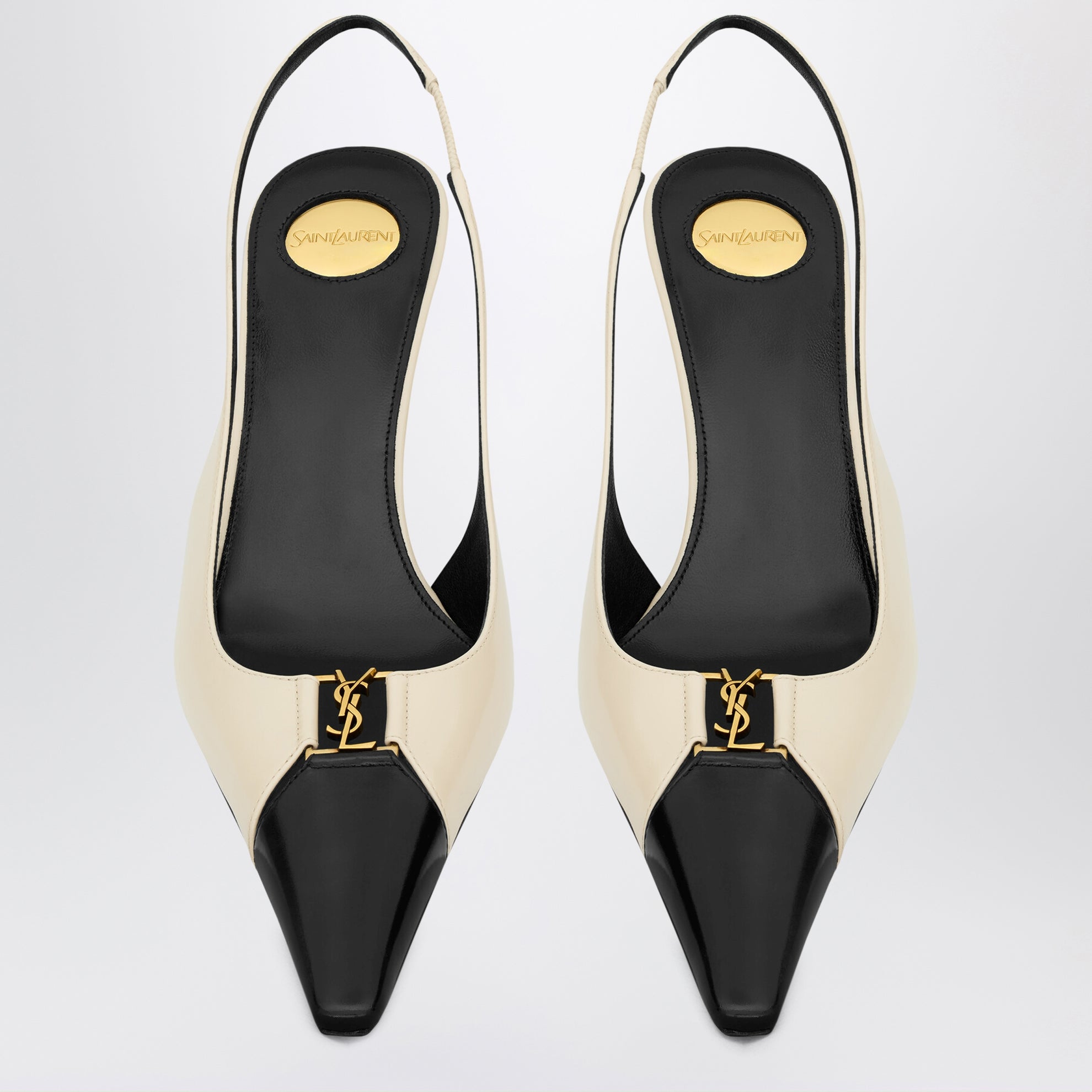 Babylone Breteuil slingback pumps in smooth leather
