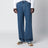Weit geschnittene Jeans in Mittelblau