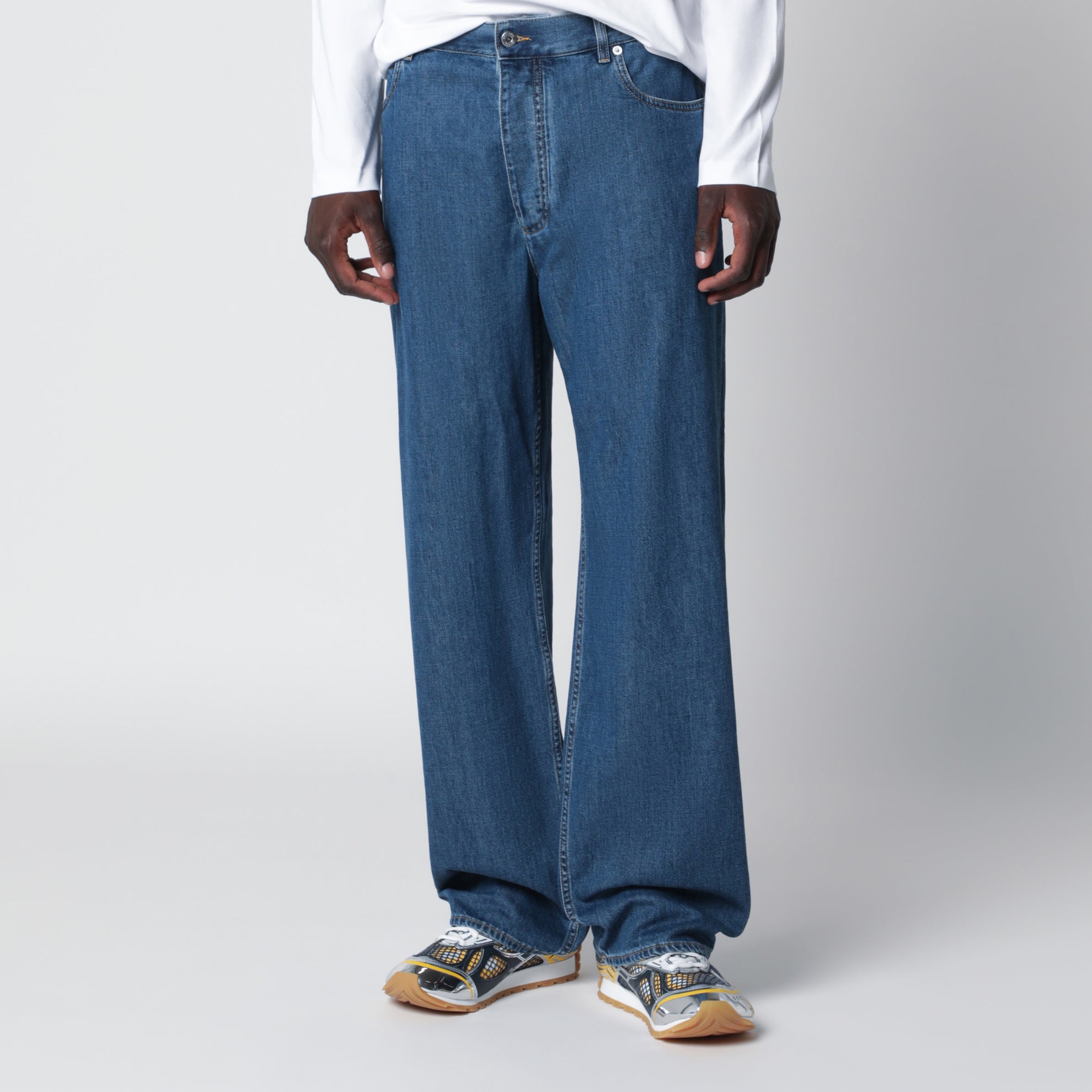Jean ample bleu moyen