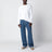 Weit geschnittene Jeans in Mittelblau