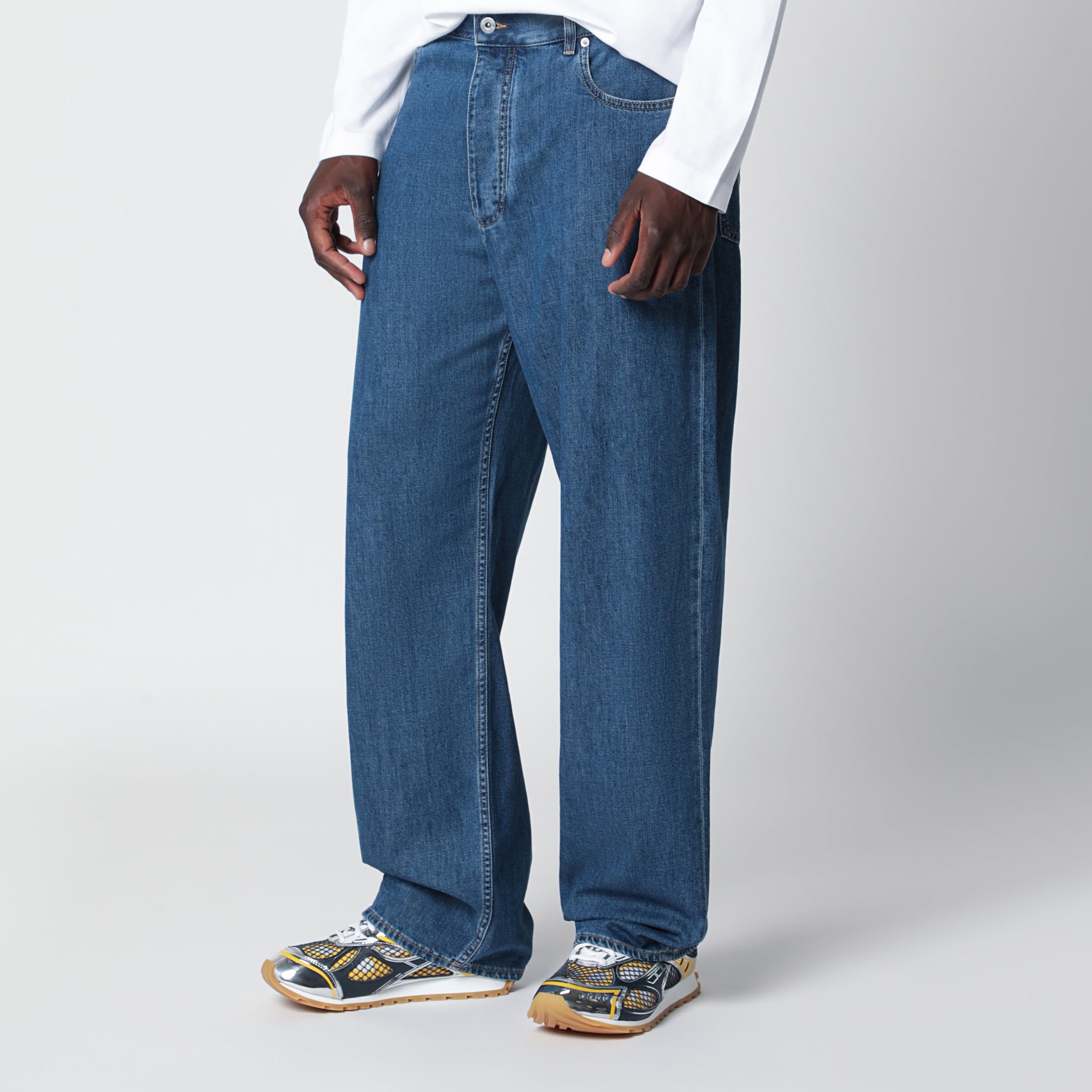 Jean ample bleu moyen