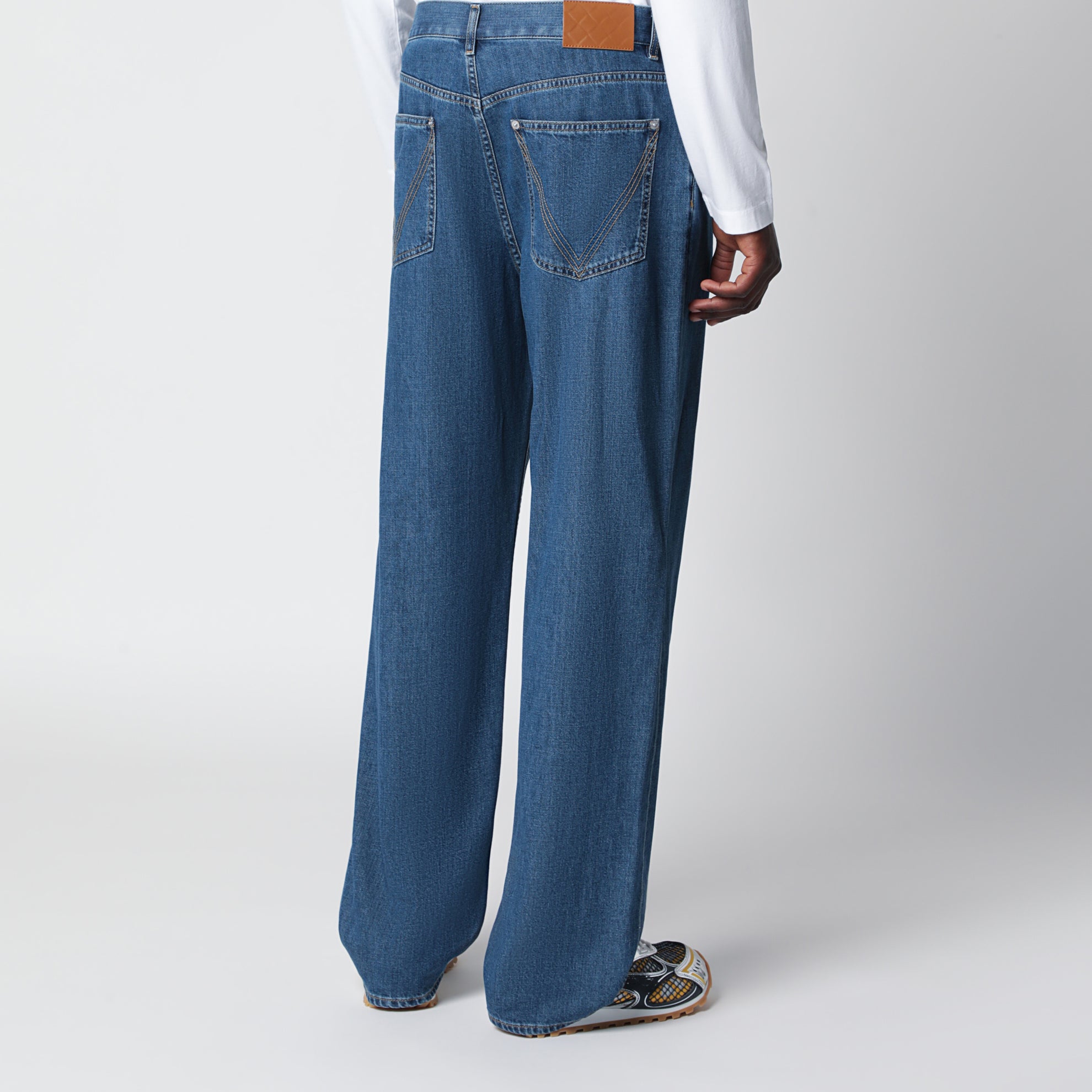 Jean ample bleu moyen