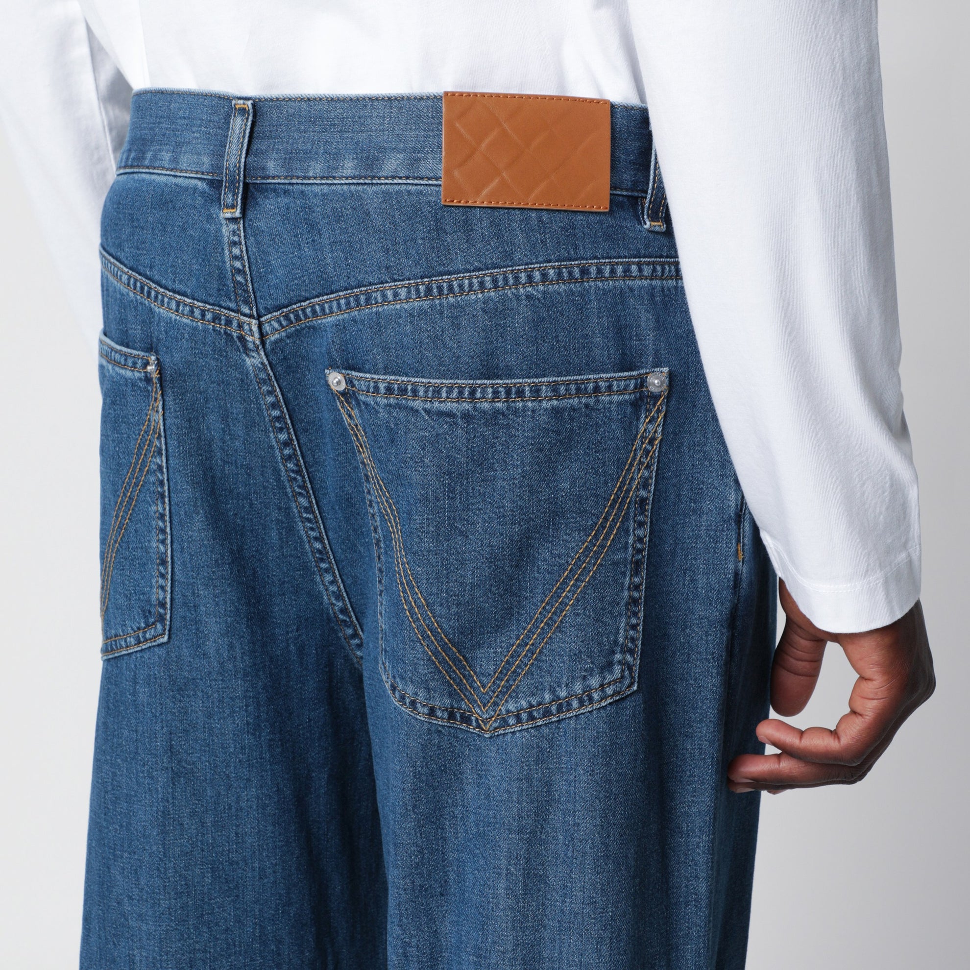 Jean ample bleu moyen