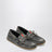 Black boat shoes with washed effect