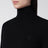 Schwarzer Rollkragenpullover Aus Wolle Mit Logo-Stickerei