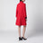 Manteau Rouge En Laine Avec Boutons GG