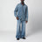 Light blue faded-effect denim shirt