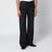 Brown Horsebit flare jeans in denim