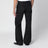 Brown Horsebit flare jeans in denim