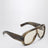 Lunettes de soleil rectangulaires écaille marron clair