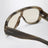 Lunettes de soleil rectangulaires écaille marron clair