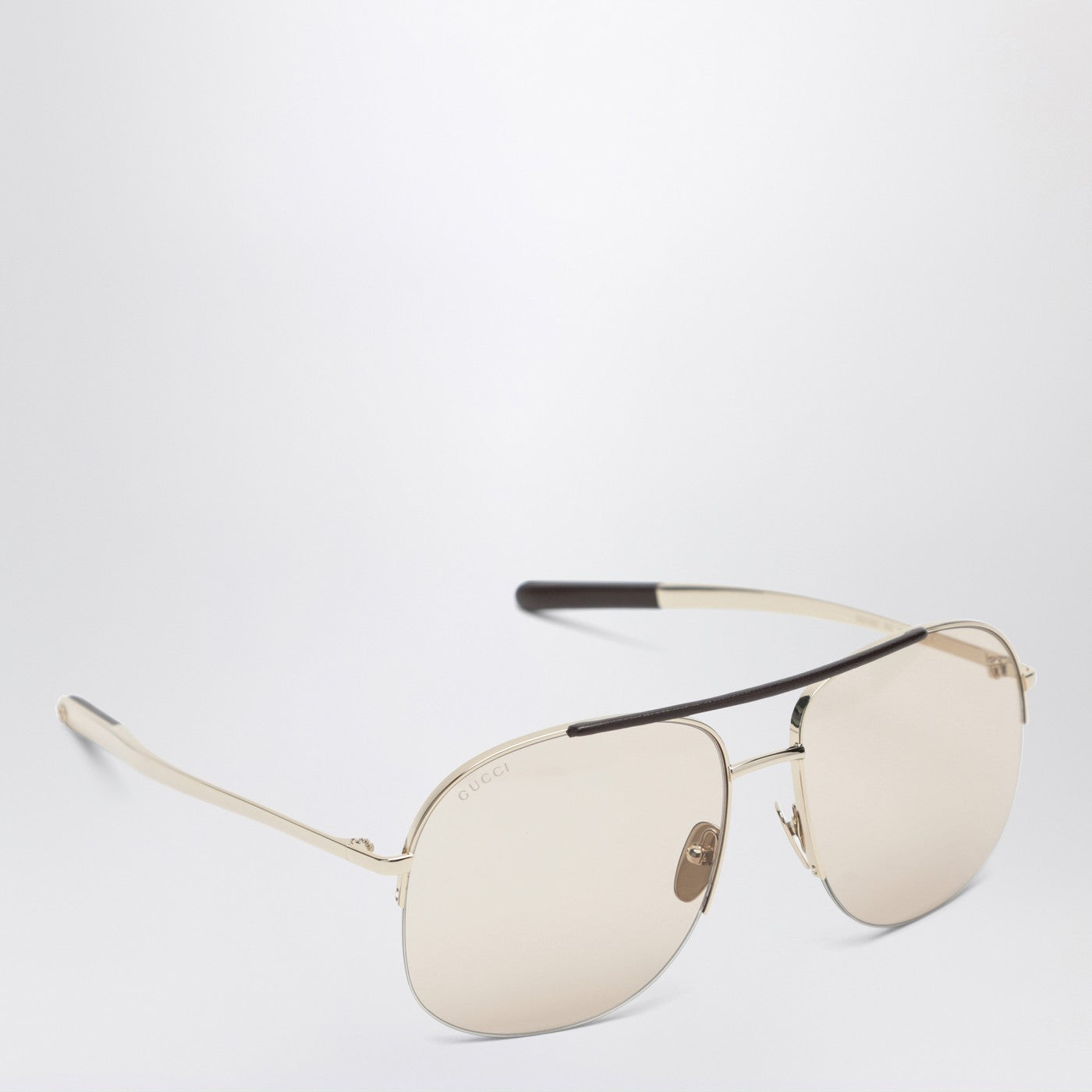 Gold navigator sunglasses