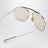 Gold navigator sunglasses