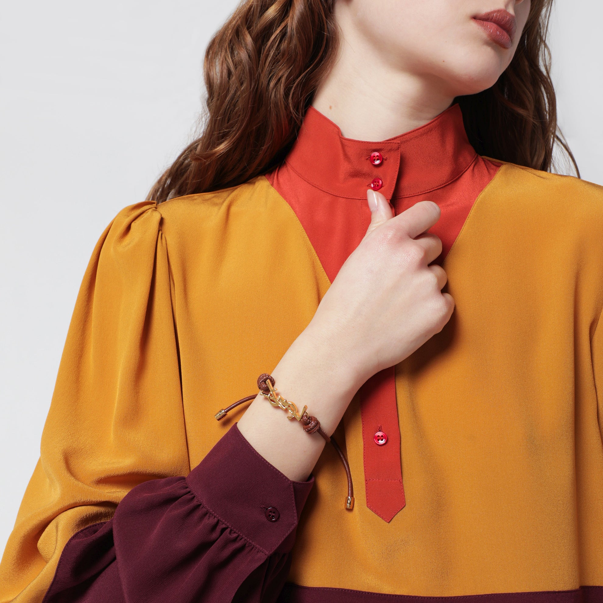 CASSANDRE Lederarmband Mit Kordel
