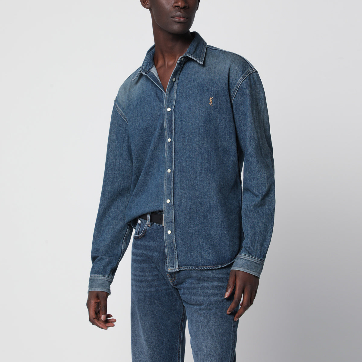 Blue Cassandre denim shirt