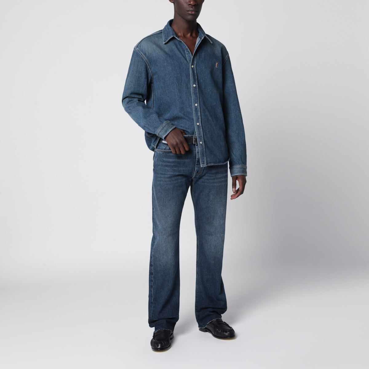 Blue Cassandre denim shirt
