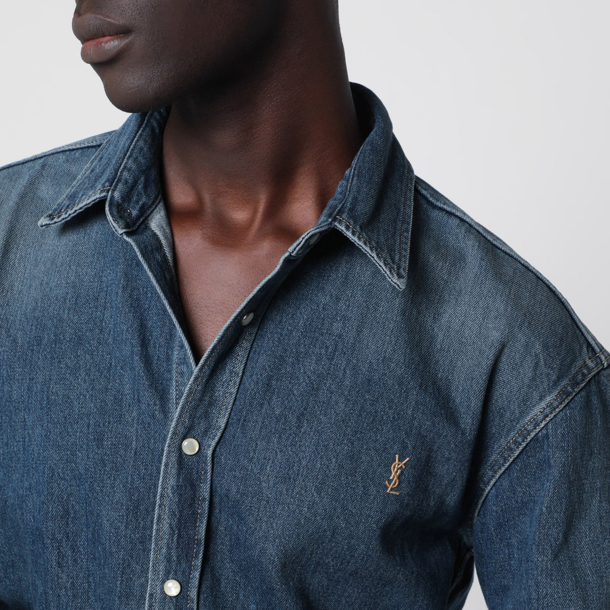 Blue Cassandre denim shirt