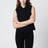 Black Sleeveless Polo With Cassandre Logo
