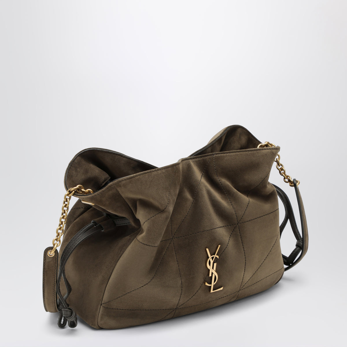 Jamie suede shoulder clutch