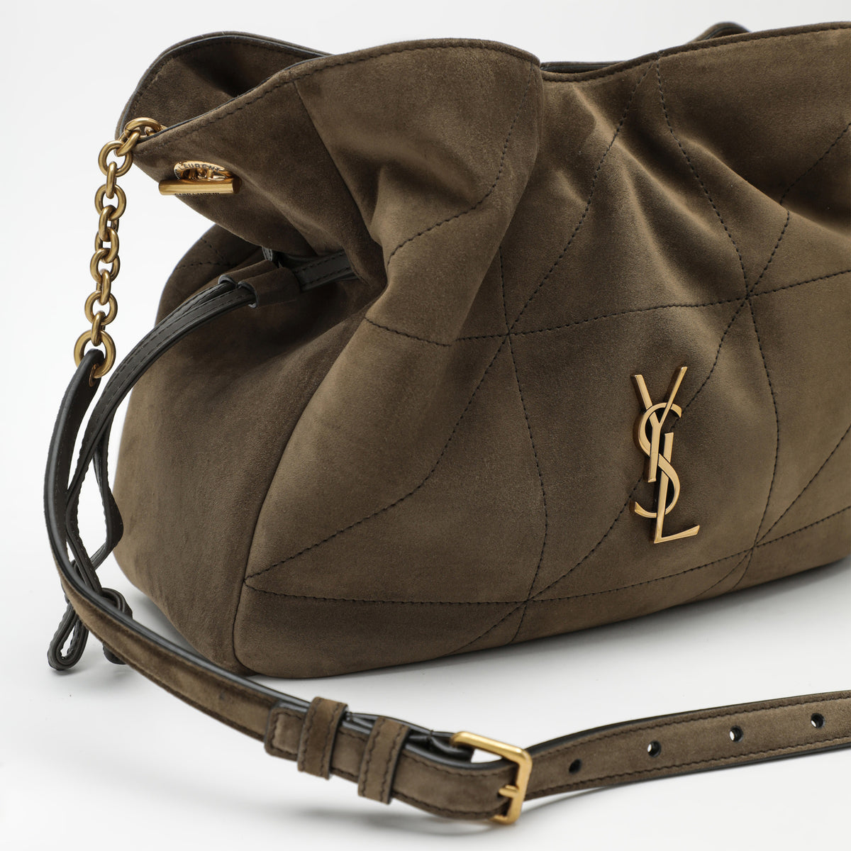 Jamie suede shoulder clutch