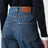 Jeans a vita alta in denim blu