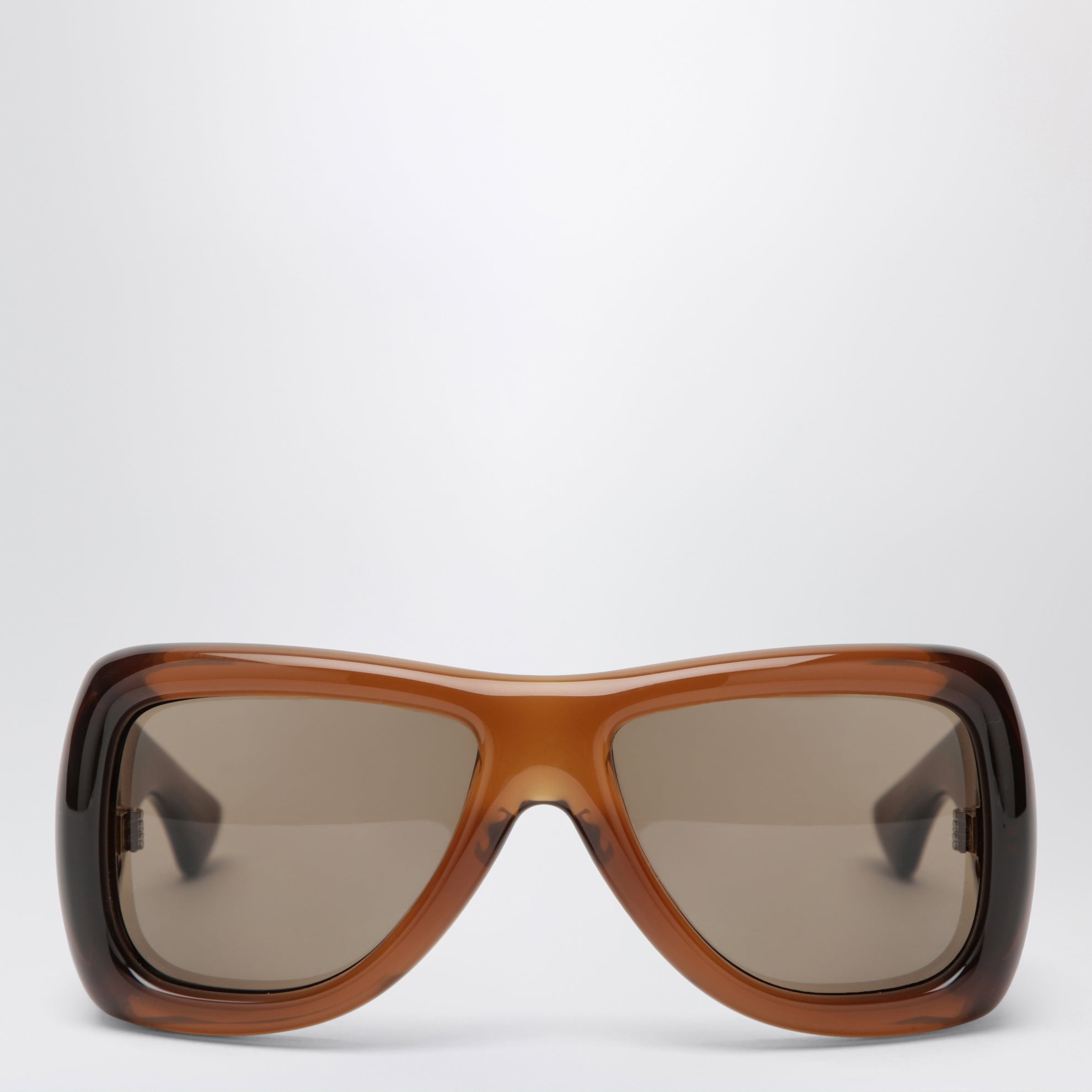 SL 902 Howl Oversize-Sonnenbrille in Braun mit Farbverlauf
