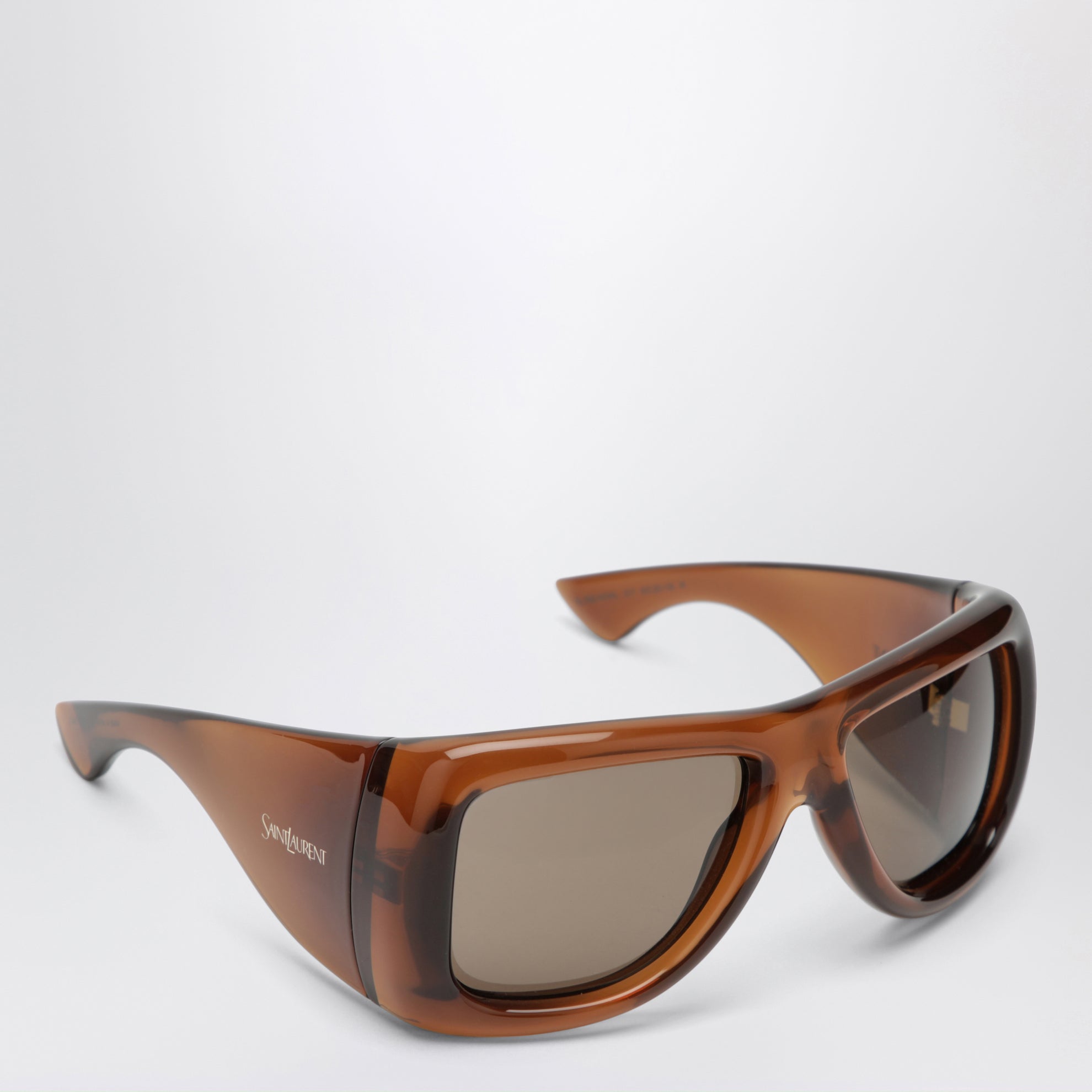 SL 902 Howl Oversize-Sonnenbrille in Braun mit Farbverlauf