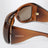 SL 902 Howl Oversize-Sonnenbrille in Braun mit Farbverlauf