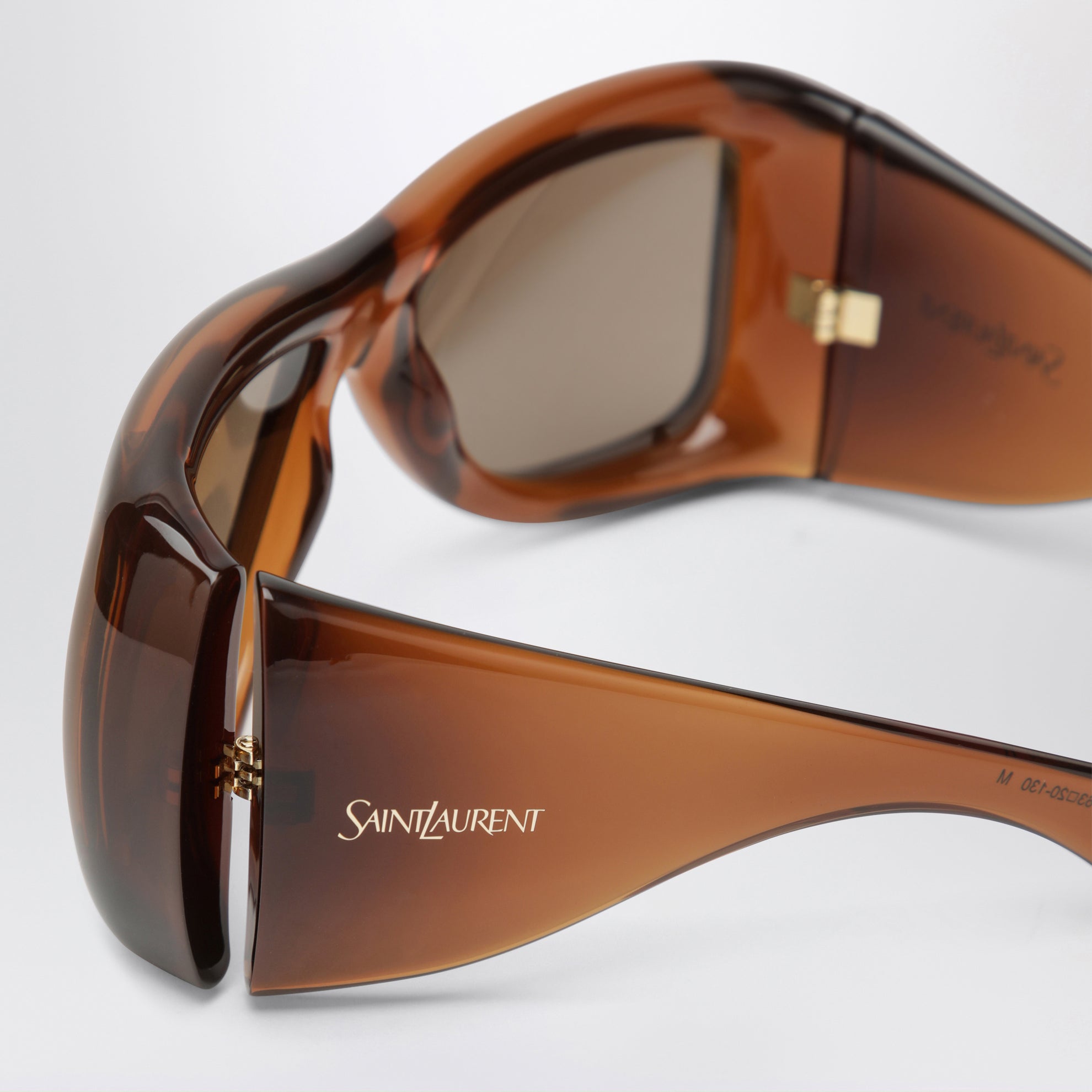SL 902 Howl Oversize-Sonnenbrille in Braun mit Farbverlauf