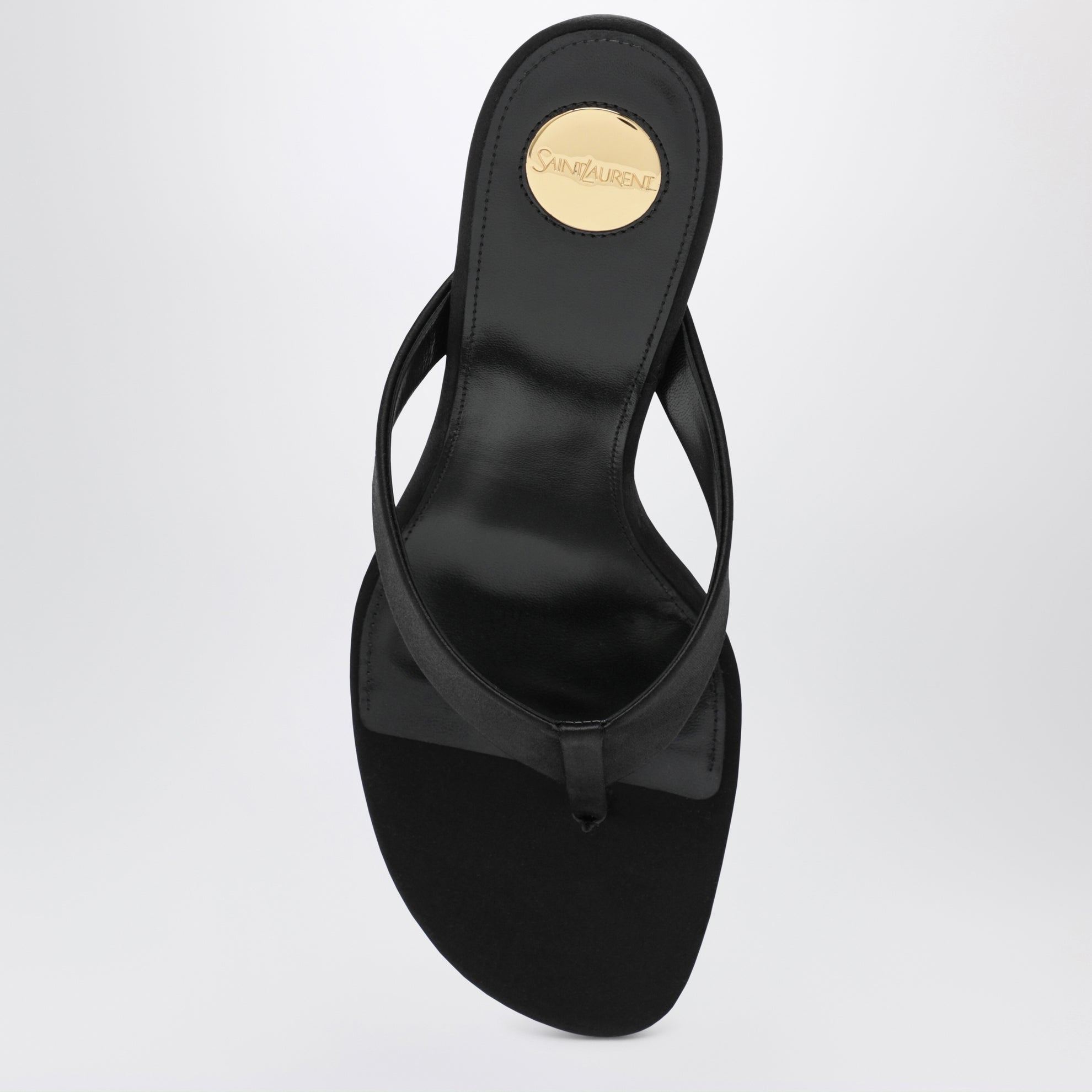 Schwarze Opyum Mules Aus Crêpe-Satin